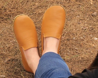 Barefoot Shoe Woman, Earthing Shoes Women Copper | Grounding Earthing Shoes | Barefoot Shoes Women | Light Orange