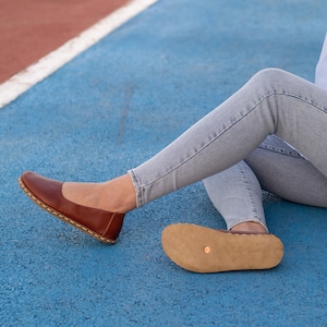 Grounding Shoe, Grounding Shoe Woman, Barefoot Shoe Woman, Earth Grounding Shoe Tornado Brown image 1