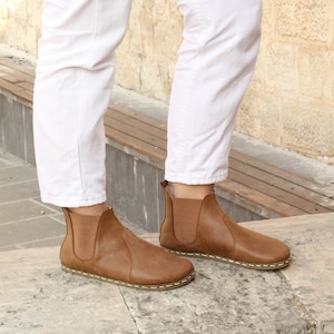 Women Chelsea Boots | Women Barefoot Boots | Wide Toe Box Chelsea | Coffee Clour Boots | Matte Brown