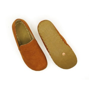 Leatherful Shoes | Shoe Gifted | Organic Leather | Earth Shoe | Orange Nubuck