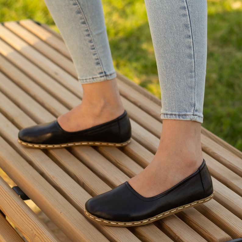 Chaussure Terre Chaussure de Grounding Femme, Noir Chaussure de Grounding Femme Cuivre Chaussures pieds nus Femme Pointe large Noir image 3