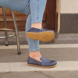 Earth Shoe | Grounding Loafers Women, Crazy Navy Blue