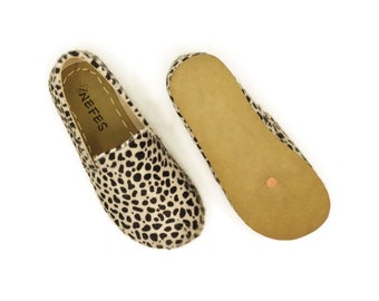 Earth Shoe | Leopard Shoes For Women | Leopard Person Gift | Leopard Printing | White