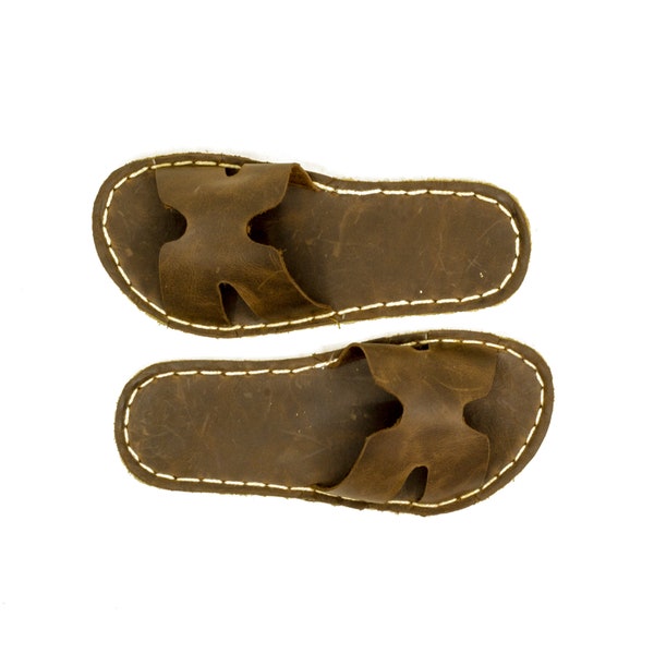 Barefoot Slipper Men, Crazy Brown