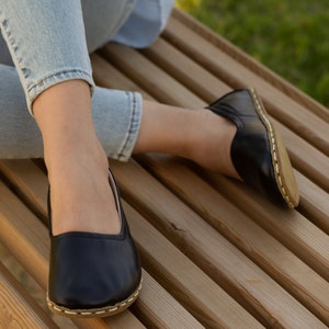 Chaussure Terre Chaussure de Grounding Femme, Noir Chaussure de Grounding Femme Cuivre Chaussures pieds nus Femme Pointe large Noir image 7