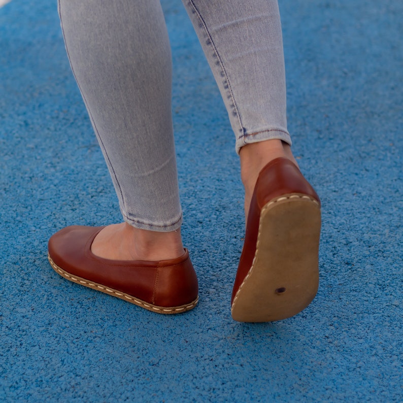 Grounding Shoe, Grounding Shoe Woman, Barefoot Shoe Woman, Earth Grounding Shoe Tornado Brown image 5