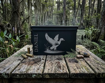 Personalized Ammo Can, Laser Engraved .50 Caliber Hunting Gift