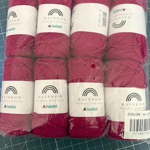 Yarn Lovers Rainbow Cotton Stash - 8 skeins