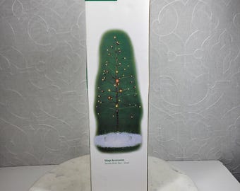 Dept 56 Twinkle Brite Tree Small Village Accessories  Lighted Christmas Vintage