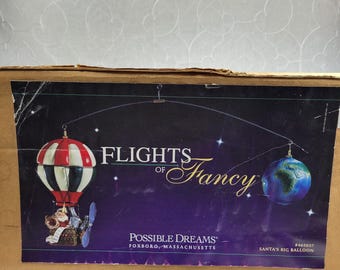 Flights of Fancy Santa's Big Balloon #465037 Box Possible Dreams Vintage 1997