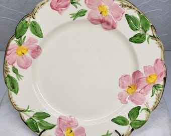 Vintage Franciscan Desert Rose Dinner Plate 10" Earthenware Floral Made in USA