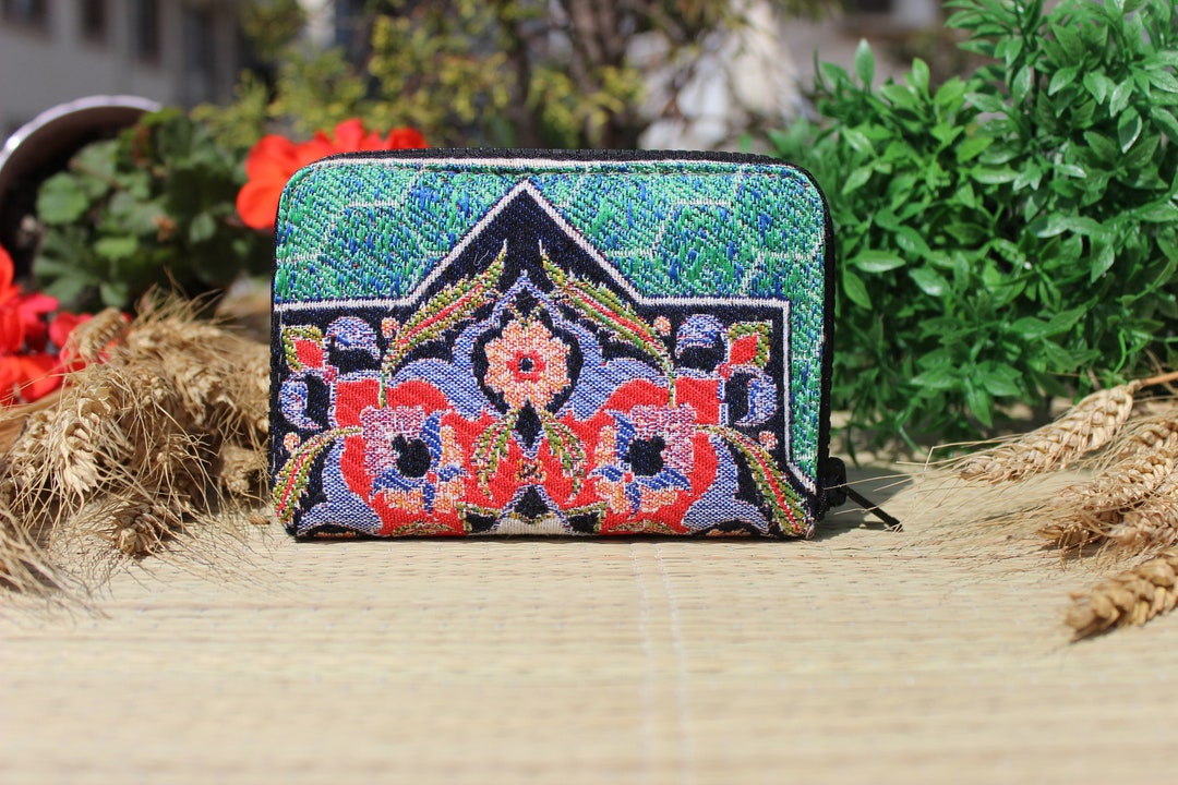 Boho Wallet Small Boho Wallet Fabric Handmade Wallet Etsy