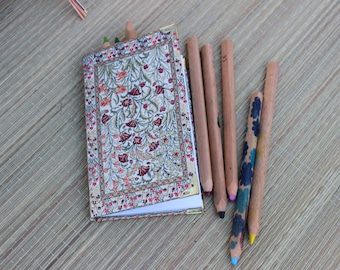 Personalized Birth Flower Notebook: Boho Pocket Journal