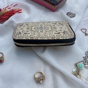 Carteira pequena para mulheres, carteira de bolso feminina, carteira com zíper para mulheres, carteira vegana para cartões, carteira estilo boho, porta-moedas para presente