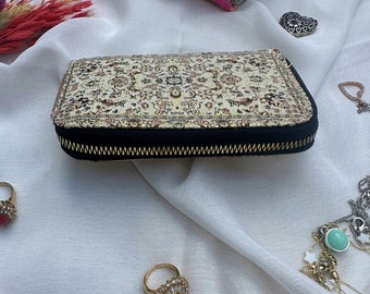 Portafoglio piccolo da donna, portafoglio da tasca da donna, portafoglio con cerniera da donna, portafoglio vegano per carte di credito, portafoglio boho, portamonete regalo