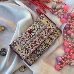 Cartera pequeña para mujer, cartera bohemia hecha con motivos de alfombras, cartera para mujer, cartera bohemia, cartera para mujer, cartera hecha a mano para mujer