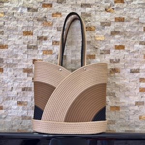Handmade Beach Bag for Women – Large Boho Tote, Summer Vacation Bag, Unique Gift Idea