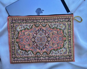 Boho Tablet Case, Turkısh Tablet Cover, Makeup case, Makeup bag, Handmade Bag, Boho Zipper Pouch, Birthday Present, Different Gift