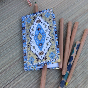 Gift Notebook, Boho Journal, Floral Hardbound Journal, Boho Diary Journal, Minimalist Journal, Valentine&#39;s Day, Kilim Journal,