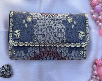 Portafoglio piccolo e carino per donna, portafoglio vegano fatto a mano per donna, portafoglio boho per donna, regalo di compleanno per lei, piccolo regalo per donna