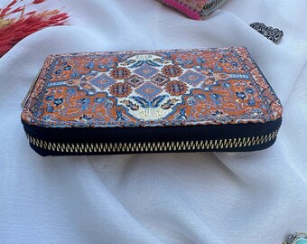 Small Wallet For Women, Boho Wallet Made With Carpet Patterns, Hippie Wallet, Bohemian Wallet, Wallet Women, Women&#39;s Handmade Wallet,