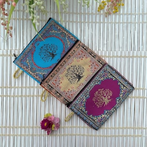 3 STÜCKE, Geldbörse, Türkiser Geldbeutel mit Reißverschluss, Kleiner Taschenorganizer, türkischer gewebter Stoff, kleine Teppichtasche, handgemachter Münzbeutel, Münztasche
