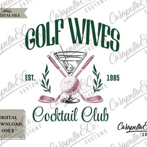 Club social de esposas de golf PNG, esposa de golf PNG, PNG de moda Preppy PNG, chica de golf, archivo PNG de club de cócteles, pelotas de golf, PNG retro, diseño de verano png