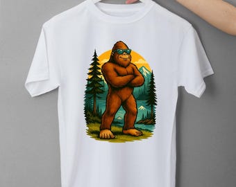 Genial imagen PNG de Bigfoot Sasquatch, descarga digital
