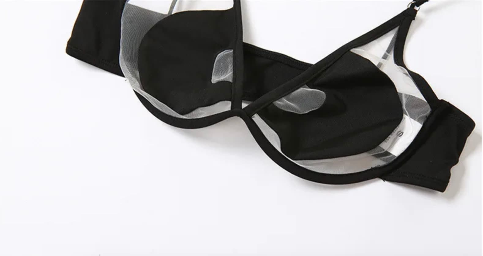 Black Mesh Bikini main image 1