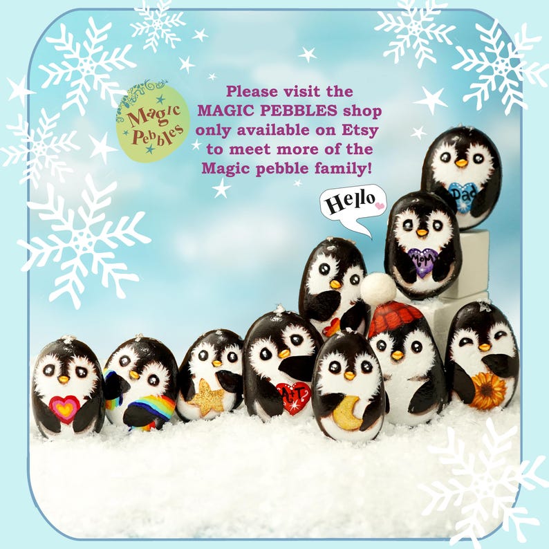 Penguin Pebble Romantic Valentine Gift for Boyfriend, You Are My Rock