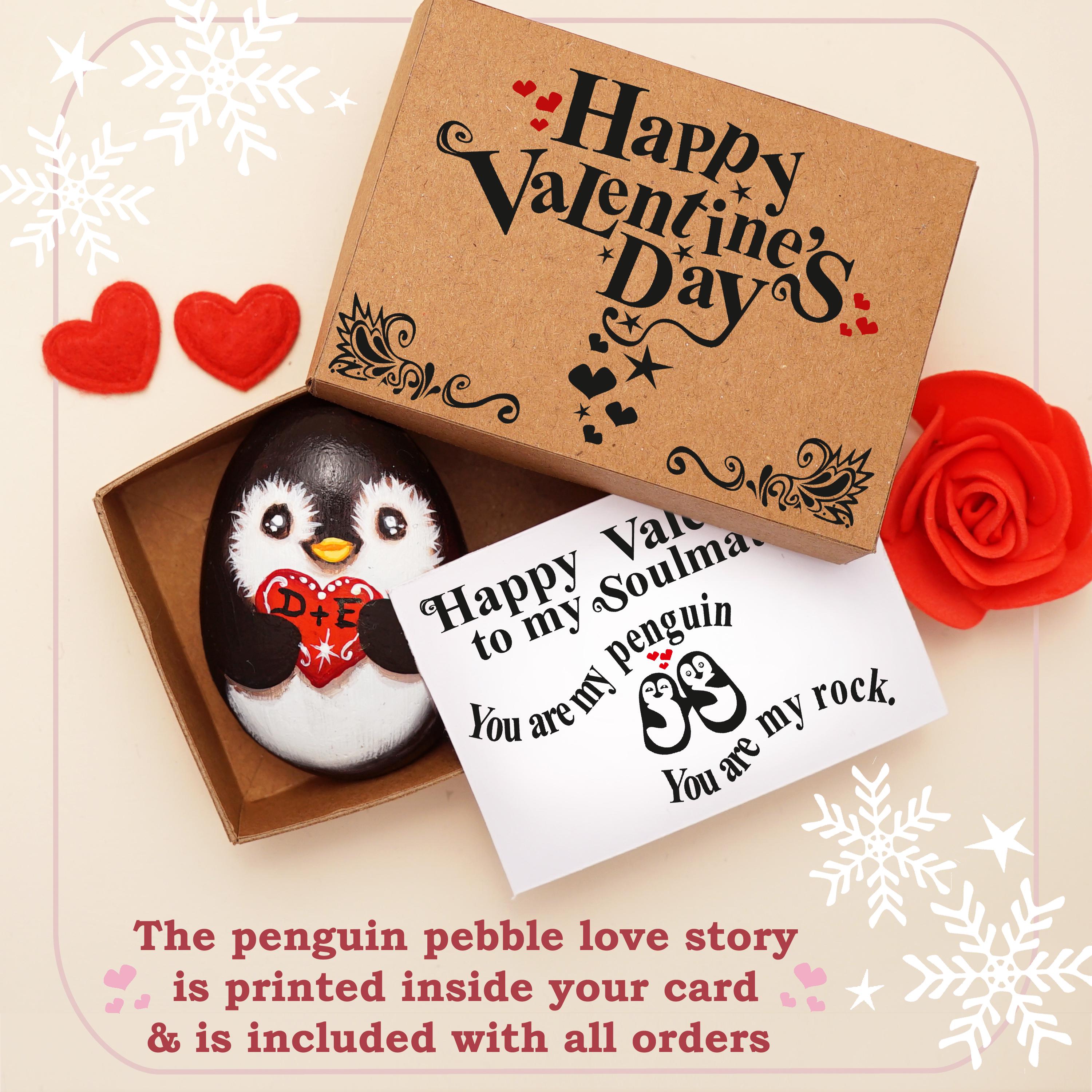 XBOCMY Regalo San Valentino Per Lui Lei Pinguino Positivo
