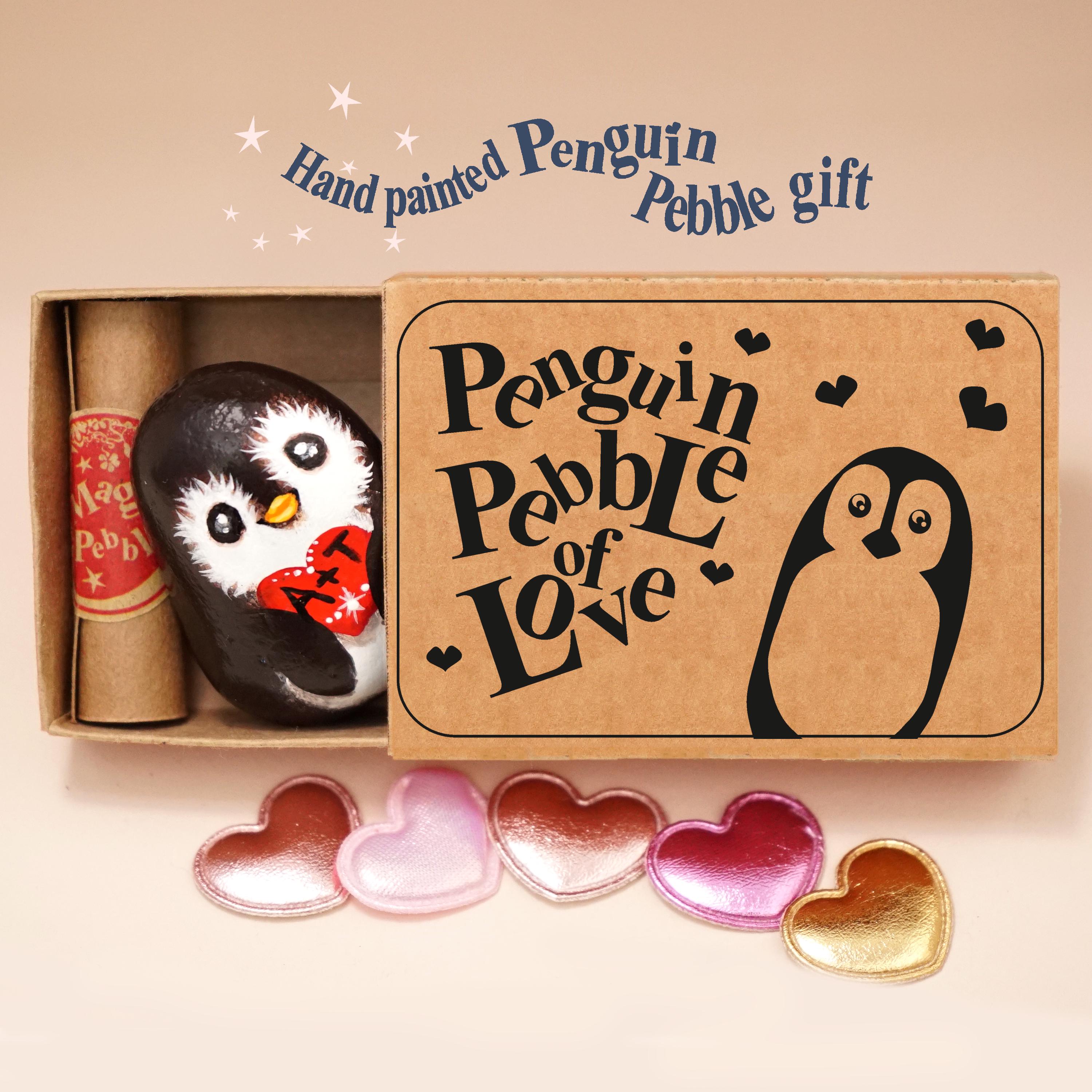 Craftique Regalo A Forma Di Cuore 'Sei Il Mio Pinguino' - Decorazione In Mattoncini Per Coppie, Anniversario, San Valentino, Regalo Per Lui E Lei - 3