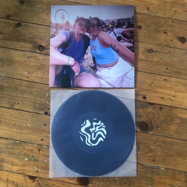 Wonderful gif for boyfriend. Fully pritned matte cover with a custom vinyl record.