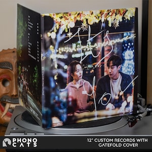 Custom Vinyl Record Pair: Gatefold Album with Bespoke Mixtape - A Gift to Remember