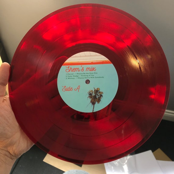 Custom Vinyl Record With Your Music custom Mixtape on a Vinyl Etsy Canada