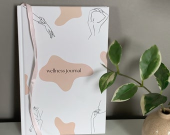 Wellness Journal | Gratitude Journal | Wellness Notebook | Food Tracker Journal | A5 Notebook | Undated Journal | Hardcover Notebook