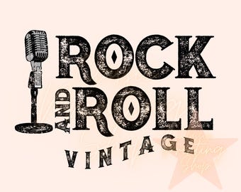 Rock and Roll Png, Sublimation Designs, Western PNG, Boho PNG, Vintage PNG, Rocker Png, Edgy Png, Rocker Png, Grunge Png, Hippie Png