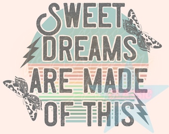 Söta drömmar png, sublimeringsdesigner, rock n roll-png, hippie-png, boho-png, rock and roll-png, retro-png, musik-png, retro-png, trendig-png