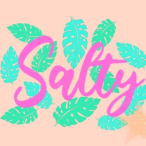 Coquette Salty Summer Png-Sublimation Design Download for Shirt, Little Girl Png,Trendy Beach Png,Everyday Png,Ocean Png, Seashell Png