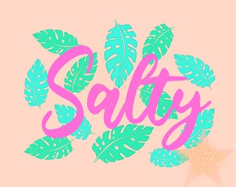 Coquette Salty Summer Png-Sublimation Design Download for Shirt, Little Girl Png,Trendy Beach Png,Everyday Png,Ocean Png, Seashell Png