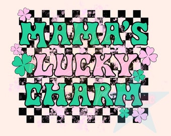 Porte-bonheur de maman pour la Saint-Patrick, Sublimation pour la Saint-Patrick, Modèles pour tout-petits de la Saint-Patrick, Png rétro, Png pour tout-petits