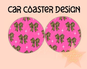 Coquette Hunting Preppy Car Coaster Png - Sublimeringsdesign för nedladdning, Coquette Bow Png, Trendig Car Coaster Design, Jaktsäsong Png, Anka Png