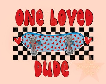 Little Boy Valentine’s Day Sublimation Design-Valentines Kids Png, Little Boy Png, Skateboard Png, Vday Png, Trendy Kids Shirt Design, Retro