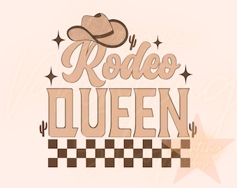 Rodeo Queen Cowgirl Png - Sublimeringsdesign för nedladdningar, Western Png, Coquette Cowgirl Png, Western Sublimering, Retro Cowgirl PNG, Trendig Png
