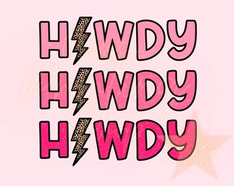 Western Howdy Png-Sublimation Design Downloads, Cowgirl PNG, Trendy PNG, Retro Png, Digital Design, Western Png, Cowboy Png, Cheetah Png,