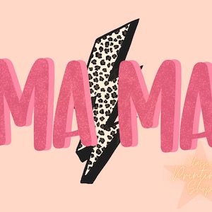 Mama Png, Sublimation Design Downloads, Girl Mama PNG, Boy Mama Design, Lightening Png, Cute Mama Shirt Design, Retro Mama PNG, Rocker Png
