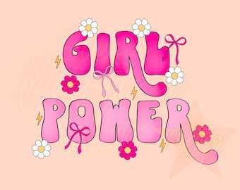 Girl Power Png, Toddler Sublimation Design, Kid Sublimation Download, Baby Png, Toddler Png, Little Girl Png, Kid Png, Flower Png, Girly Png
