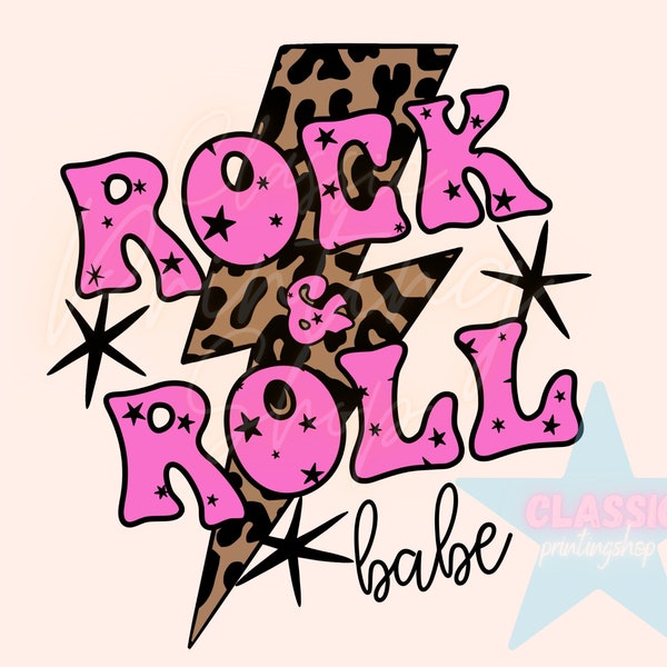 Rock and Roll Png, Sublimation Designs Downloads, Retro Png, Rocker Png, Boho PNG, Rock and Roll Png, Hippie PNG, Rock n Roll Png