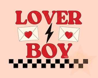 Retro Little Boy Valentine’s Day Sublimation Design-Valentines Kids Png, Little Boy Png, Lover Boy Png, Vday Png, Trendy Kids Shirt Design