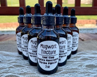 Mugwort Tincture, Organic, Artemisia Vulgaris - Lucid Dreaming, Dream Recall